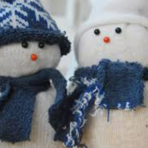 petits bonhommes de neige fait maison pour la decoration